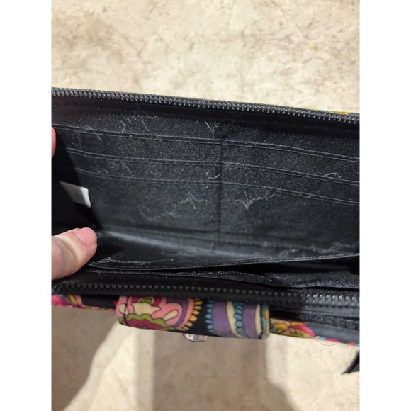 Vera Bradley Wallet Zip Around Organizer Colorful Floral Print - Picture 7 of 9